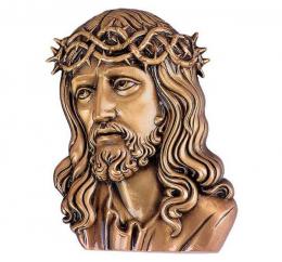 CHRIST'S FACE IN BRONZE. RIGHT.